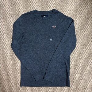 Hollister Dark Gray Casual Pullover Crewneck Sweater